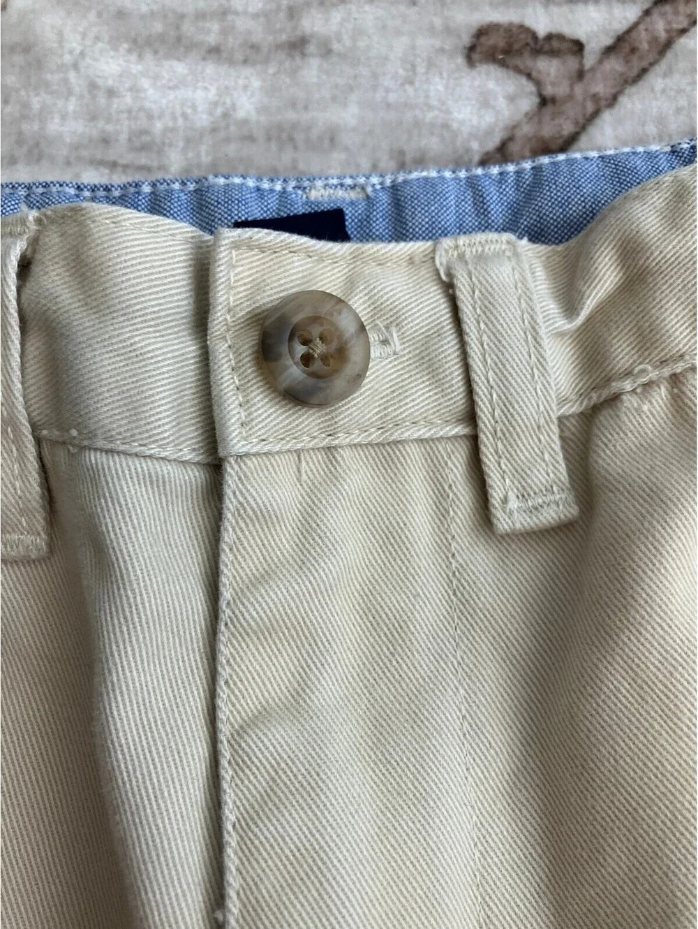 Baby Gap Toddler 5 Years Khaki Chino Trousers Flat Front Adjustable Waist